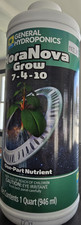 General Hydroponics FloraNova Grow 7-4-10 Nutrient 1 Quart 946 ml 