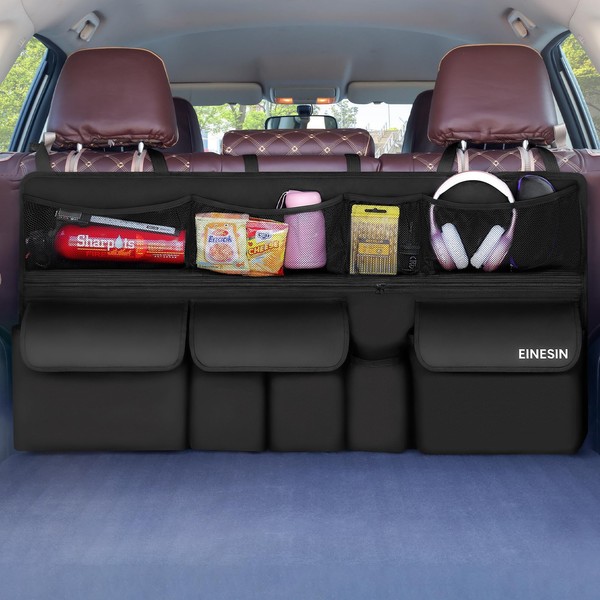 Kofferraum Organizer Auto Aufbewahrungstasche Netztaschen SUV MPV LKW 105X52Cm-image
