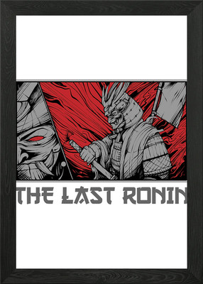 Der letzte Ronin Samurai Kunst Gerahmtes Wandbild Poster Leinwanddruck Bild