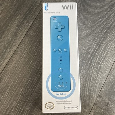 Nintendo Wii Blue Remote Motion Plus NIB OEM Genuine Controller