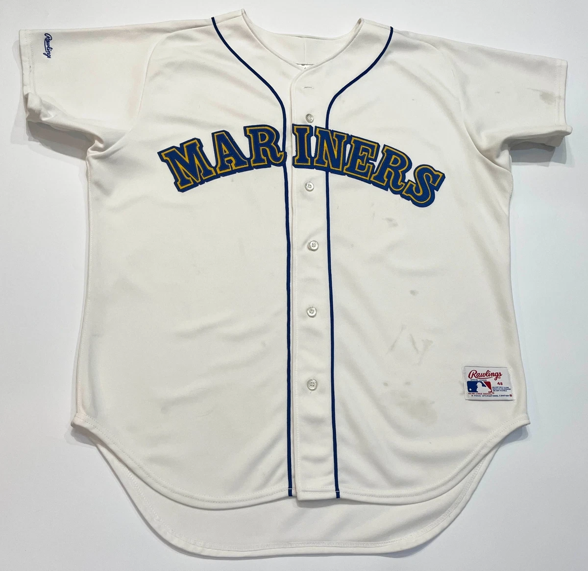 Maillot Baseball Vintage Rawlings - Homme Taille M - Rouge Et Blanc - Boutonné - USA