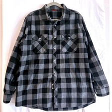 Design in Italy Mens XL Buffalo Plaid Flannel...