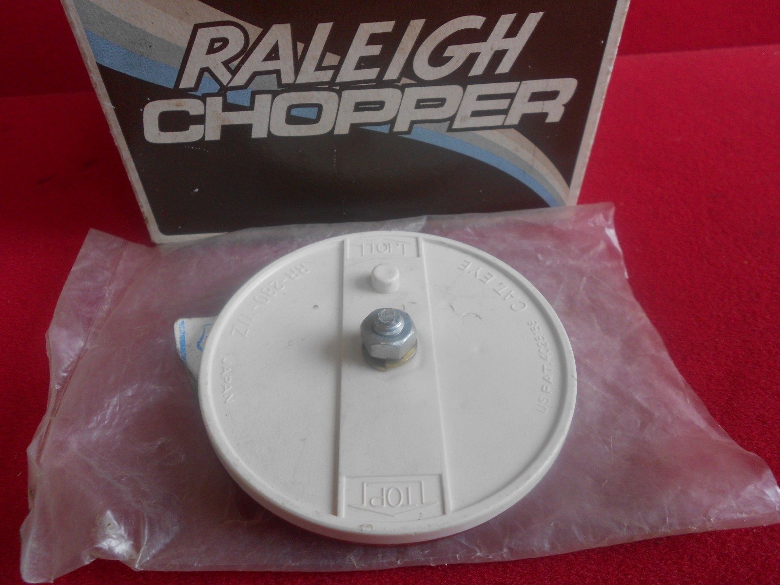 Vintage Raleigh Tomahawk Mk2 , CATEYE RR-280-WZ, Seat Reflector, Japan, N.O.S