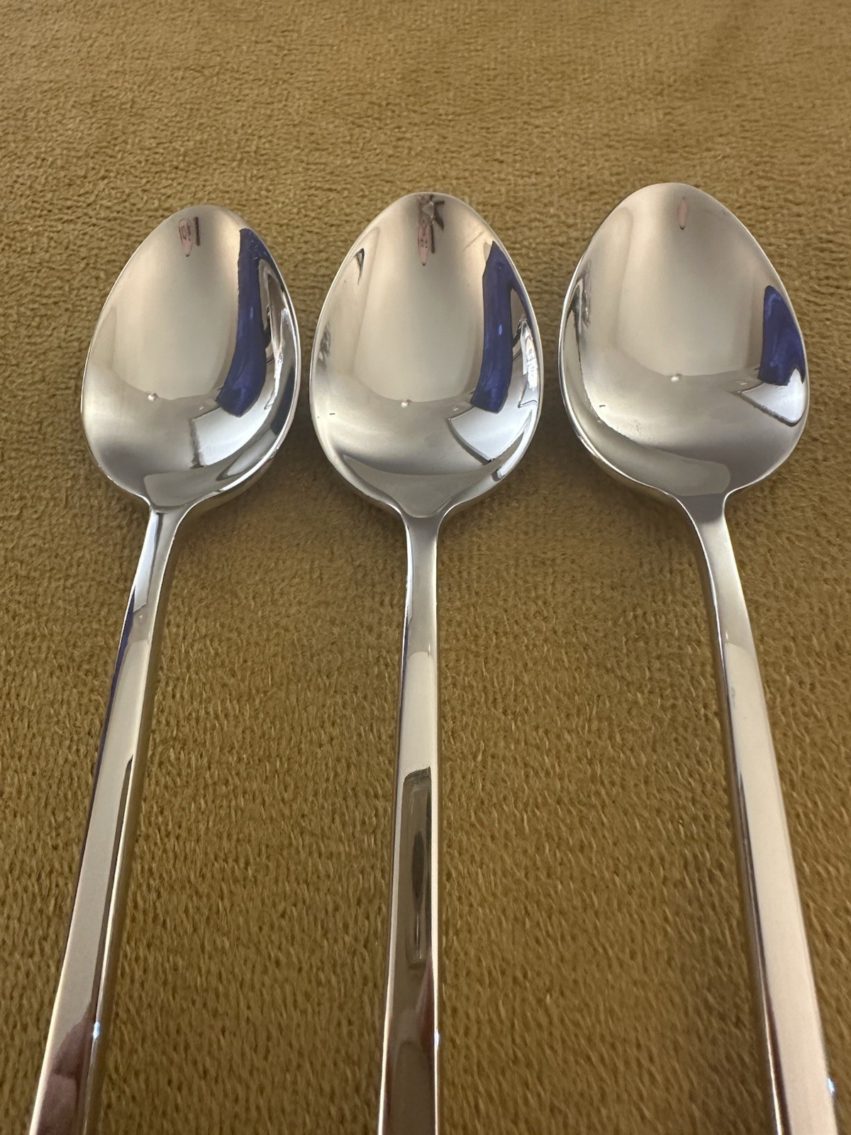 (3) TEASPOONS Cambridge Chop Conversation 18/10 Stainless **EXCELLENT** thumbnail 3