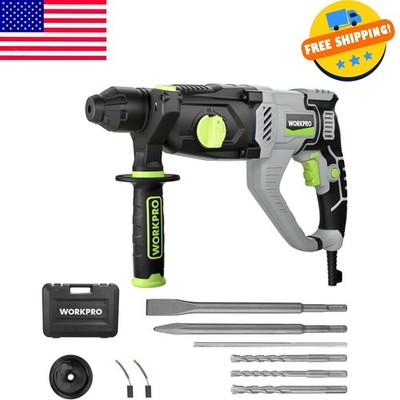 Premium 1-1/4 Inch SDS-Plus Rotary Hammer Drill, 7.5AMP, Lightweight Corded