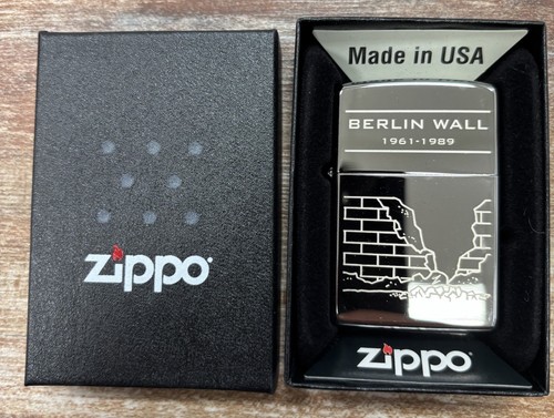 Wall Rippo Zippo Berlin Wall 2016 Chrome Lighter Unused New In Box | eBay