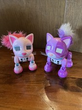 Zoomer Meowzies Set Of 2 Pink And Purple Zoomers Used