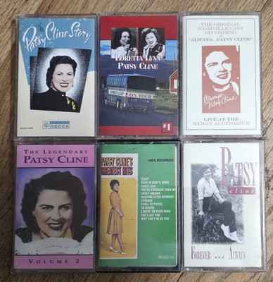 6 Patsy Cline Music Cassette Tapes Country Music Audio Vintage Retro Audio Live
