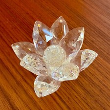 🪷 Swarovski Crystal Lotus Flower A-6112 60mm Austrian with Cert. & Original Box