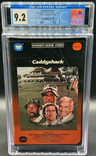 Caddyshack VHS Tape Warner Home Video CIB Complete CGC 9.2 Graded