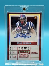 2017 Contenders Draft Picks Bowl Ticket Variation /99 Rookie Auto Evan Engram RC