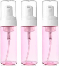 3-Pack Travel-Sized Foaming Pump Bottles - Empty Foaming Liquid Soap Dispensers
