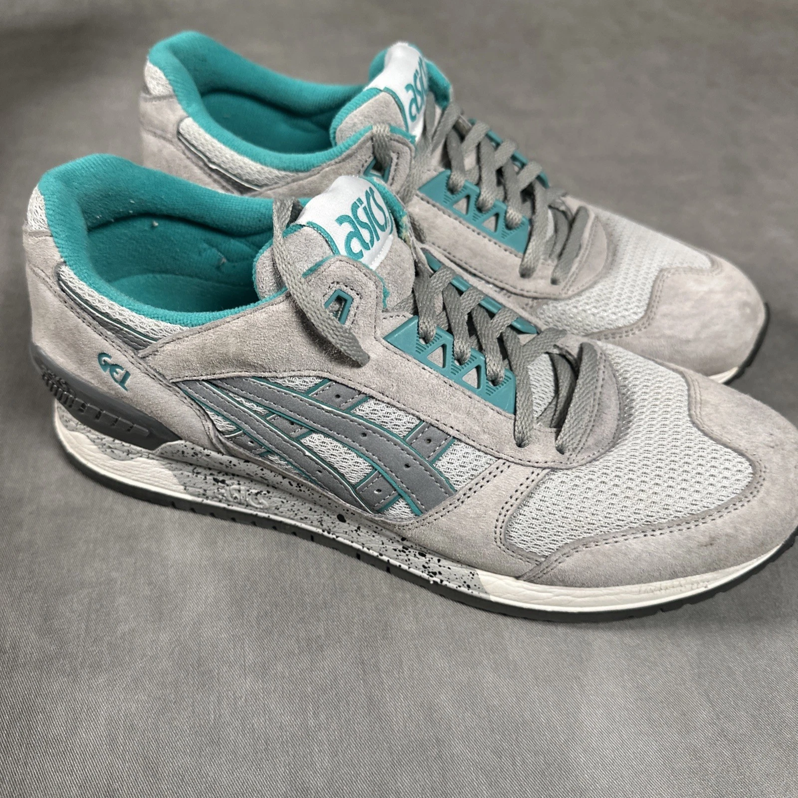 ASICS Gel Respector H5X1L 1310 US taglia 9 grigio blu acqua