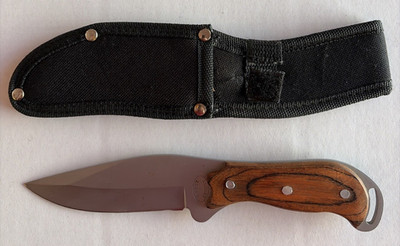 Frost Cutlery Bush Hog Stainless Steel Blade Hunting Knife 9  Long w/Sheath