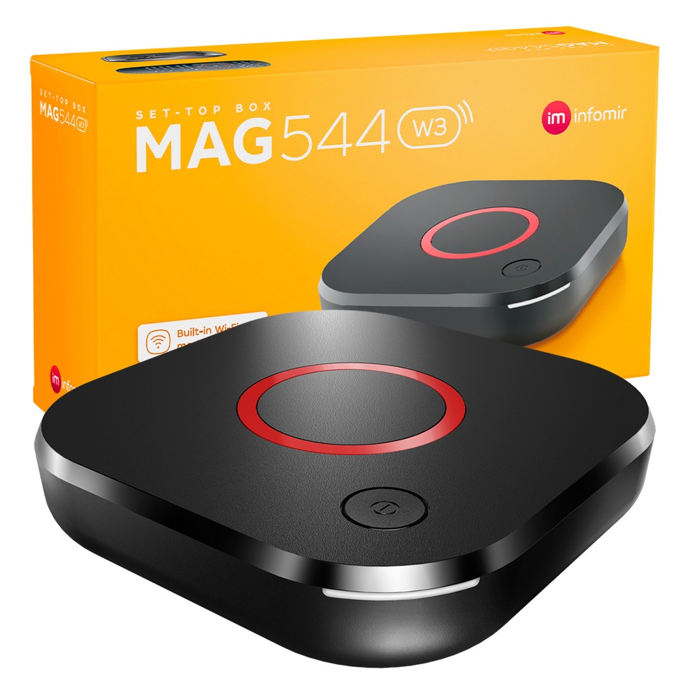 New Infomir MAG544W3 MAG 544 W3/ 600Mbps built-in DUAL WiFi 5G 4K