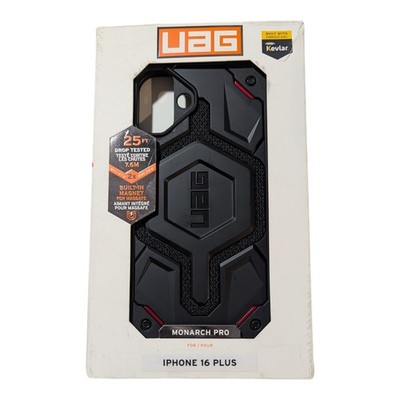 Nn5-O UAG iPhone 16 Plus Case Monarch Pro - Rugged No-Slip, Made w/ Kevlar Black