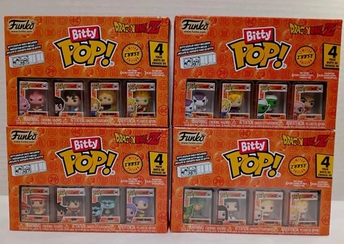 Funko BITTY POP! Dragon Ball Z Limited Chase Edition 4 Box Sets Of 4 I" Figures