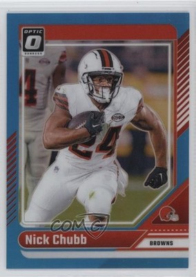 2024 Panini Donruss Optic Aqua Prizm /299 Nick Chubb #45 1o2