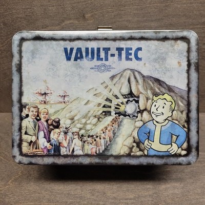 Fallout Vault-Tec Metal Lunch Box Collectible Prepare For The Future Vault Boy
