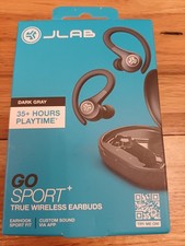 JLab GO Air Sport True In Ear Wireless Earbuds – Graphite 35+ Hours Play Time 