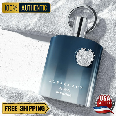 Afnan Supremacy Incense EDP 3.4 oz Cologne for Men Authentic Long-Lasting Scent