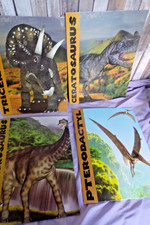 Lot of 4 unused dinosaur school folders
