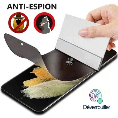 Film Hydrogel Protection ANTI-ESPION Samsung Galaxy S26 S25 S24 S23 S22 Ultra FE - Photo 1/4