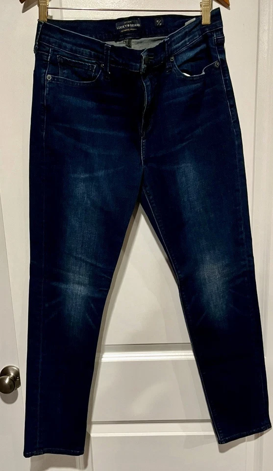 LOT SALE 5 Pairs LUCKY Women's Size 31/12 Stretch Mid Rise Ankle Skinny Jeans - Image 3 of 3