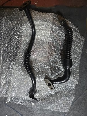 3000GT VR4 Turbo Oil Return Lines Black Coated OEM Dodge Stealth TT