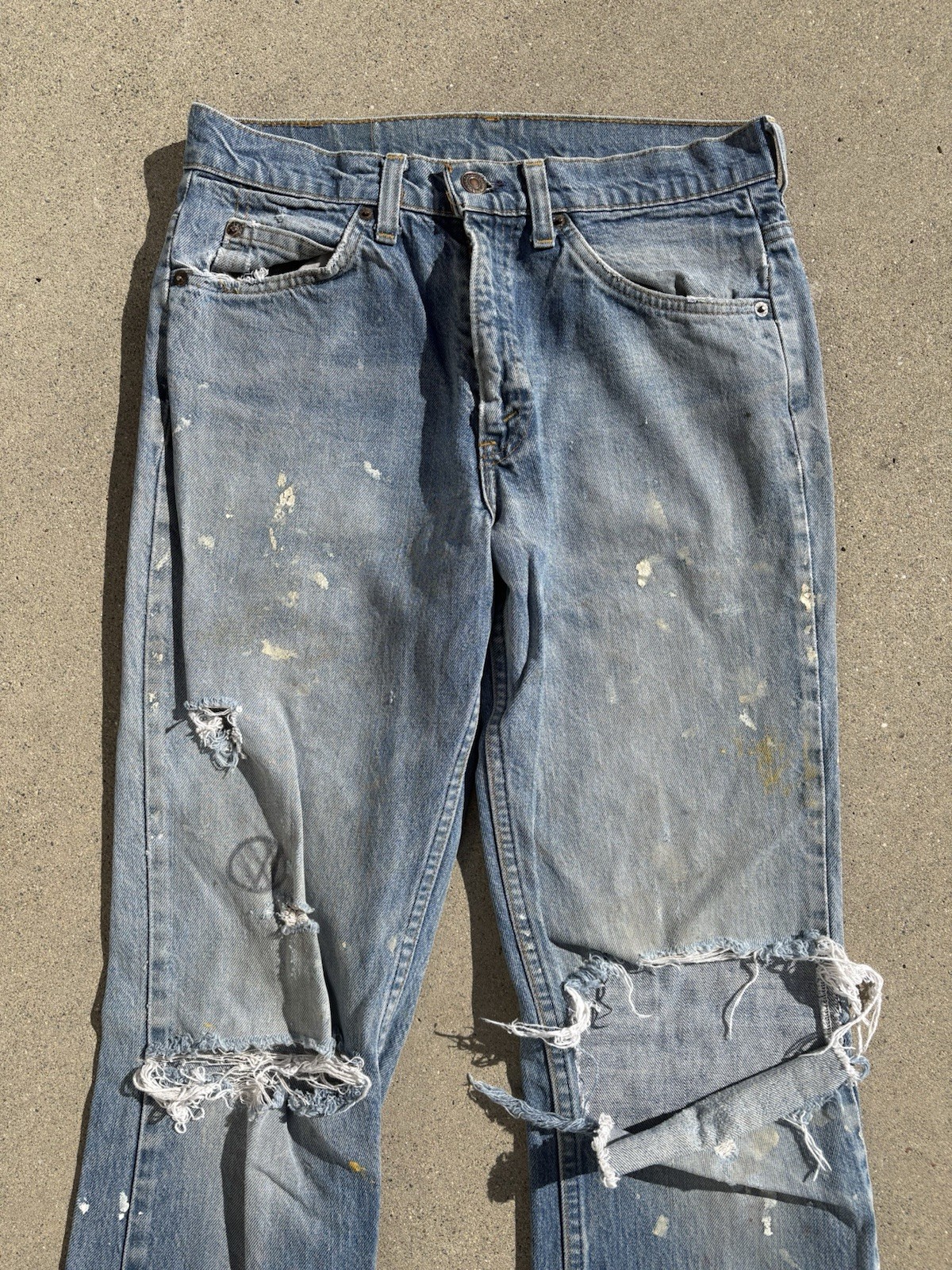 Vintage Levi's 517 Jeans Mens 29x32 Orange Tab Rare Flare MADE IN USA 70s Hippie image 2