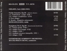 DONG-SUK KANG / MYUNG-WHUN CHUNG NIELSEN: SYMPHONY NO. 5; VIOLIN CONCERTO NEW CD