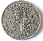 1942 George VI Half Crown — photo from another recent sale