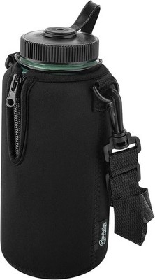 Neoprene Water Bottle Sleeve Cooler w/ Adjustable Strap, Fits 32oz Nalgene & Hyd