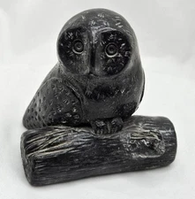 Vintage The Wolf Sculptures OWL Handmade in Canada