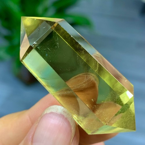 28G Natural Citrine Quartz Obelisk Crystal Double Point Wand Reiki Healing Gem - Picture 23 of 24