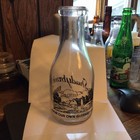 ACL QUART MILK BOTTLE LEETONIA OHIO SHADYBROOK DAIRY GUERNSEY FARM SCENE.  — photo 10