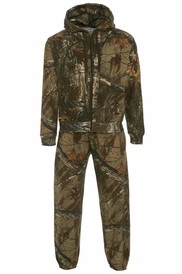New Realtree Hunting Jungle Fishing Camouflage Camo Suit Hoodie Track Bottom - Image 2 of 3