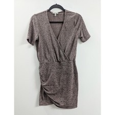 ZARA Crossover Draped Mini Dress Women's Size M