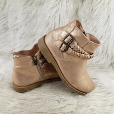 BLOWFISH MALIBU KIDS Rose Gold Pink Casual Ankle Booties Kids Size 1