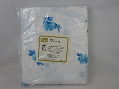 Vintage Sears Perma-Prest Full Fitted Bottom Sheet ...