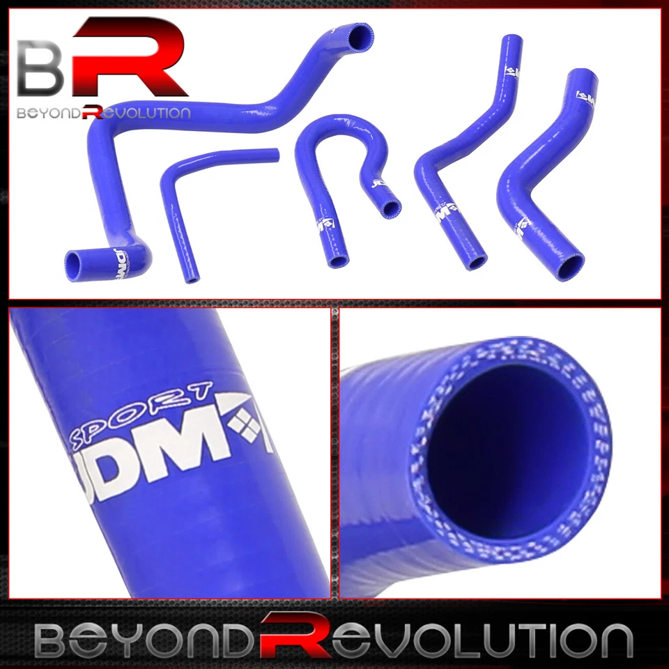 Для 1992-2000 Civic EK EG D15 D16 SOHC обновление силиконовый радиатор нагреватель шланг синий - Изображение 2 из 3