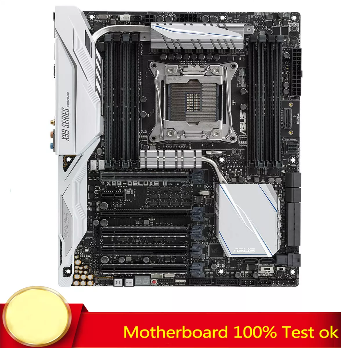 FOR ASUS X99 DELUXE II X99 Motherboard Supports 2011V3 DDR4 128GB 100 Test Work