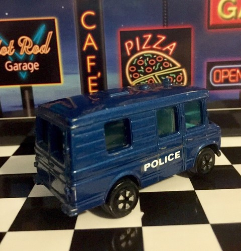 🏁 PLAYART BLUE MERCEDES BENZ FOURGON VAN POLICE BUS 🏁 - Picture 7 of 10