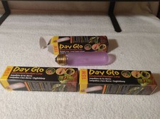 Reptile Daylight Bulbs 3 count / Exo Terra neodymium bulb / Day Glo 15Watt