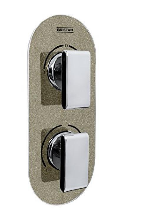 Bristan MPIV2 Shcdiv CS Shimmer, pivot 2 nascosta doppio controllo e deviatore,