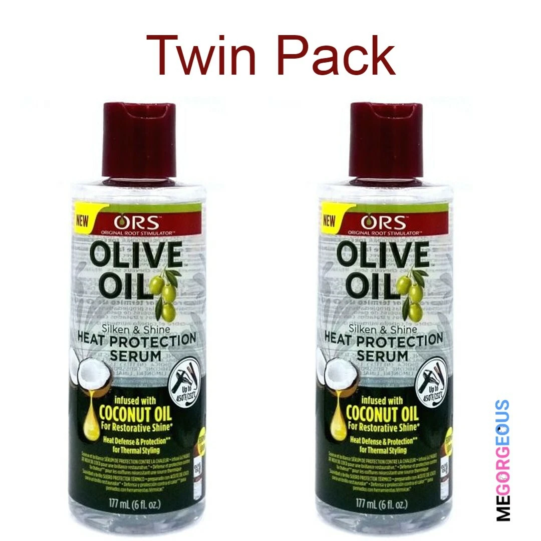 ORS Olive Oil Silken & Shine Heat Protecting Serum (Twin Pack)