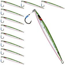 10 Pack 80g Green Sand Eel Streaker Offshore ...