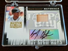 B.J. Upton - 2005 Prime Patches #48/250 Major League Materials Autograph Bat #22