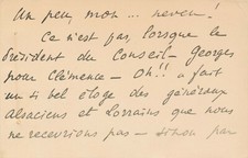 Paul WILMOTTE Alsace Lorraine humour Farny à Gaston Braun Dornach lettre