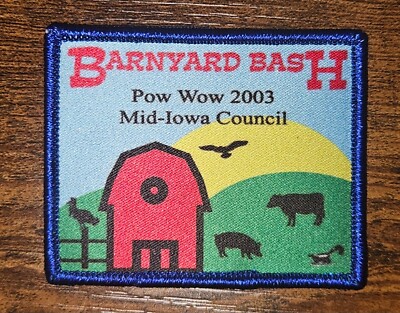 Mid Iowa Council 2003 Pow Wow Barnyard Bash Boy Scouts BSA Patch